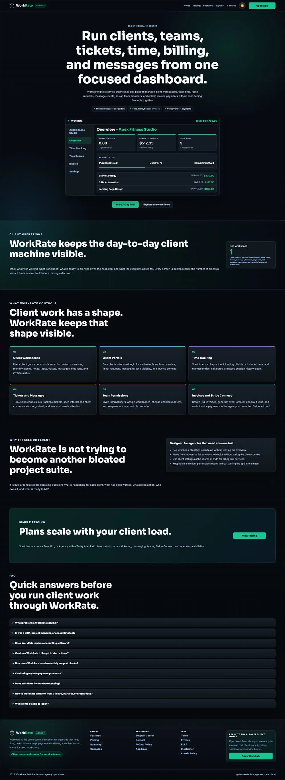 WorkRate website built by Cre8 My Site